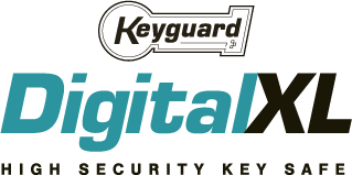 Keyguard Digital XL logo – high-security key safe by Burton Security.